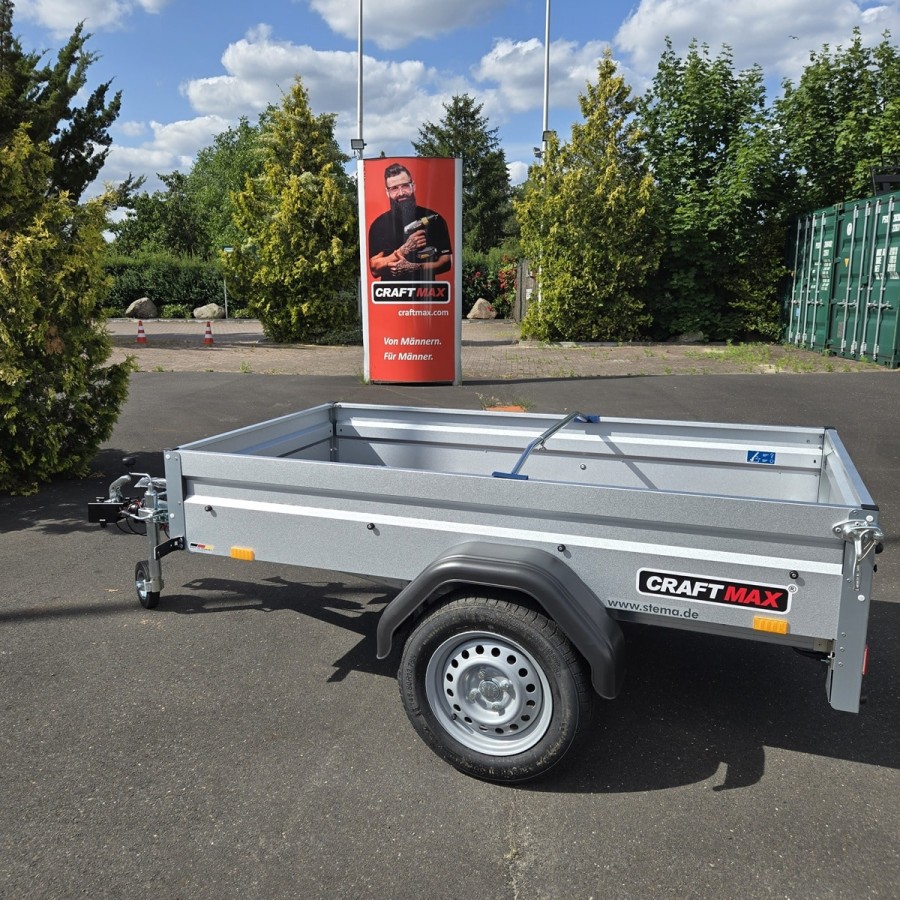 CRAFTMAX-Kastenanhaenger-850-gebremst-2.01×1.08×0.33m-V-Deichsel-100kmh-Zulassung-12
