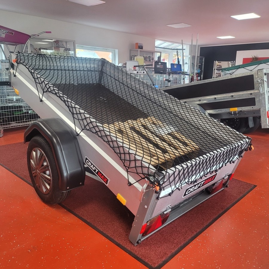 V-Serie-750kg-Kastenanhaenger-mit-Kippdeichsel-2.01x1.08x0.35m-Planenknoepfe-montiert-ExpanderNetz-3