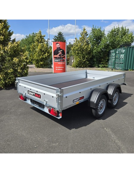 CRAFTMAX-2000-Tandem-Tieflader-PKW-Anhaenger-ALU-Zink-Bordwaende-3.01×1.53x0.35m-made-in-germany-1