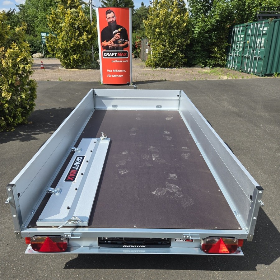 CRAFTMAX-2000-Tandem-Tieflader-PKW-Anhaenger-ALU-Zink-Bordwaende-3.01×1.53x0.35m-made-in-germany-4