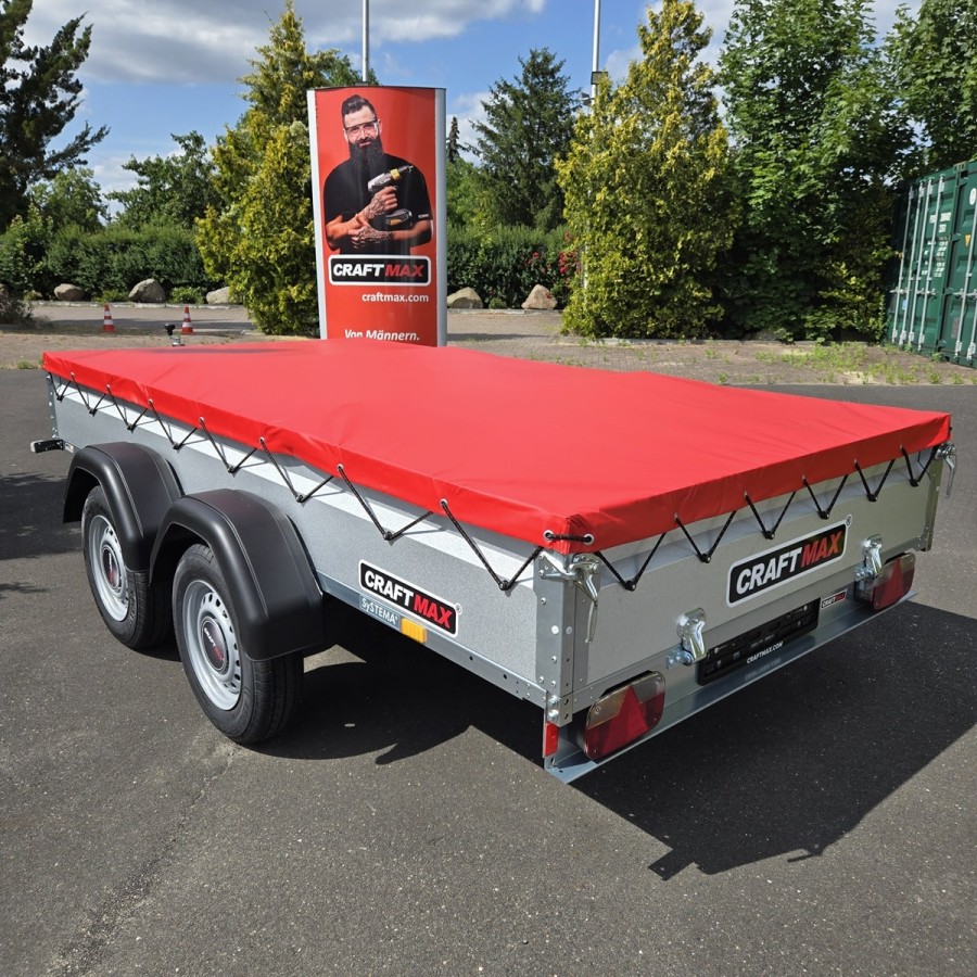 CRAFTMAX-2000-Tandem-Tieflader-PKW-Anhaenger-ALU-Zink-Bordwaende-3.01×1.53x0.35m-made-in-germany-12