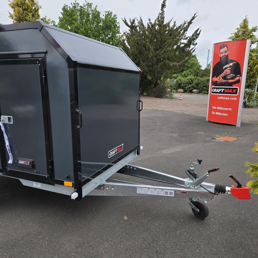 CRAFTMAX-OffRoad-Mini-Campinganhaenger-1000kg-ohne-Zwischenwand-mit-geschlossener-Heckklappe-Tuer-2-Fenster-100kmh-4