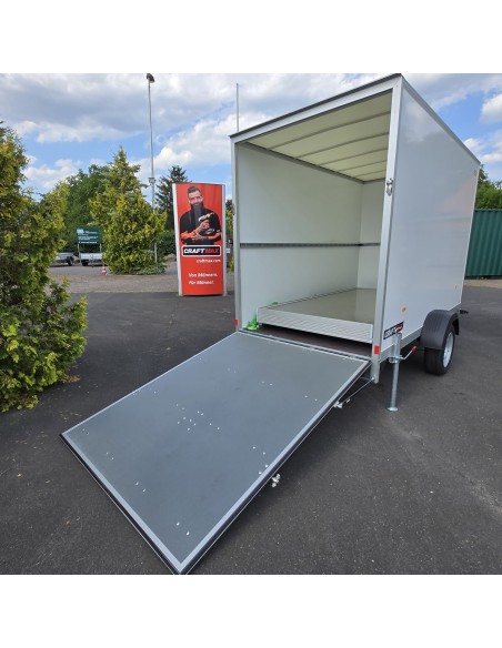 CRAFTMAX-Kofferanhaenger-1400-mit-Rampe-gebremst-super-leichte-Unique-Sandwichpanele-3.05×1.57x1.94m-100kmh-4