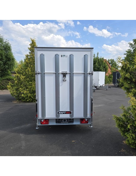 CRAFTMAX-Kofferanhaenger-1400-mit-Rampe-gebremst-super-leichte-Unique-Sandwichpanele-3.05×1.57x1.94m-100kmh-6