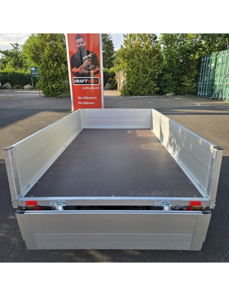 CRAFTMAX®-1300-ALU-Kastenanhaenger-2.51x1.28x0.35m-gebremst-V-Deichsel-100kmh-5