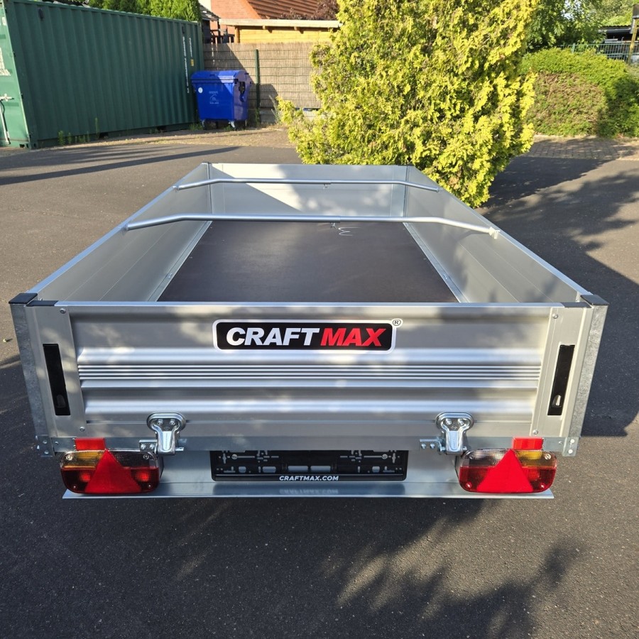 CRAFTMAX®-1300-ALU-Kastenanhaenger-2.51x1.28x0.35m-gebremst-V-Deichsel-100kmh-10