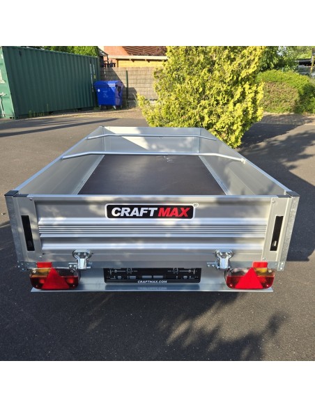 CRAFTMAX®-1300-ALU-Kastenanhaenger-2.51x1.28x0.35m-gebremst-V-Deichsel-100kmh-10