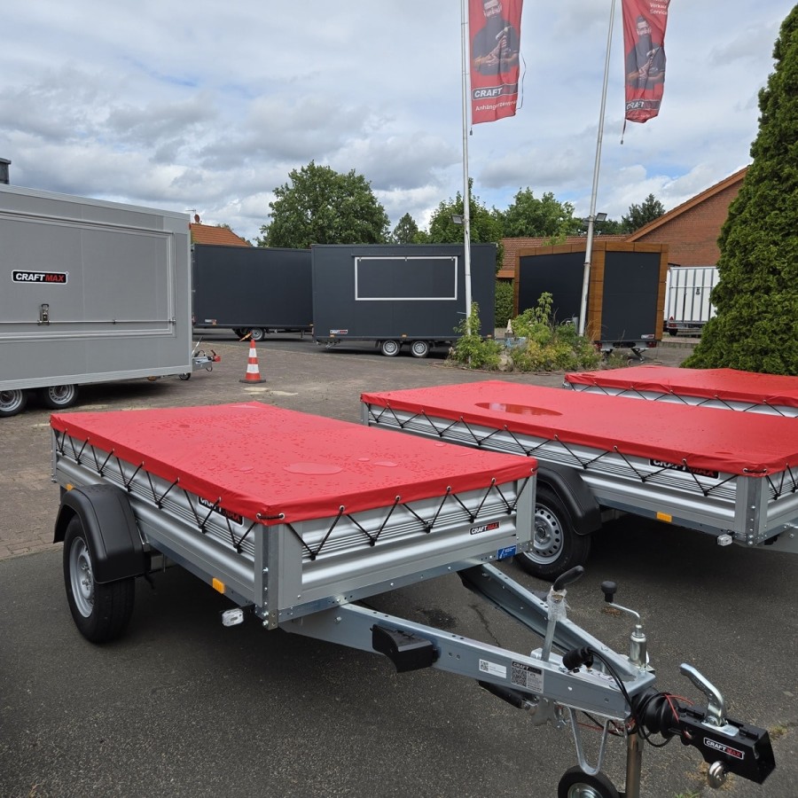 CRAFTMAX®-1300-ALU-Kastenanhaenger-2.51x1.28x0.35m-gebremst-V-Deichsel-100kmh-3