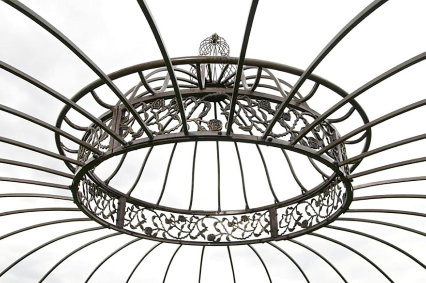 Luxus-Gartenpavillon-Runder-Rankpavillon-Palais-O-3.70m-im-prachtvollen-Rokoko-Stil-antikBronze-3