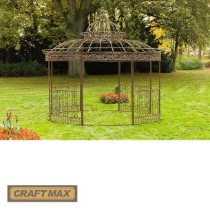Luxus-Gartenpavillon-Runder-Rankpavillon-Palais-O-5.00m-Hoehe-4.45m-prachtvoller-Rokoko-Stil-antikBronze-1