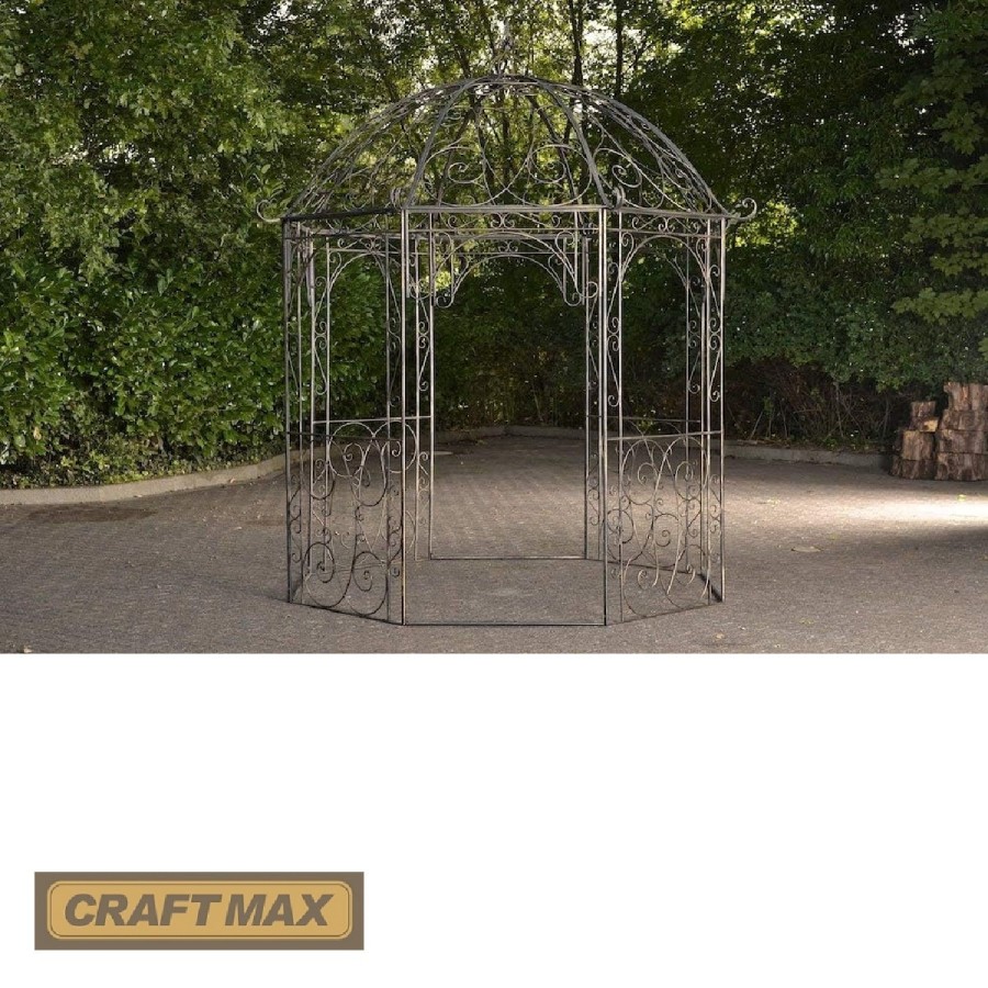 Romantischer-Jugendstil-Gartenpavillon-runder-Rosenpavillon-O-2.85m-Hoehe-3.10m-antik-bronze-8