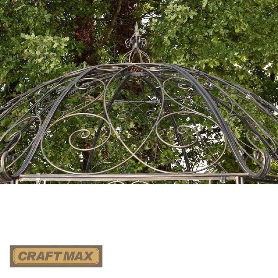 Romantischer-Jugendstil-Gartenpavillon-runder-Rosenpavillon-O-2.85m-Hoehe-3.10m-antik-bronze-5