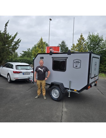 CRAFTMAX-OffRoad-Camping-Anhaenger-1300kg-Einachs-3.00x1.50x1.80m-mit-Klappe-nach-oben-Fenster-Tuer-100kmh-2