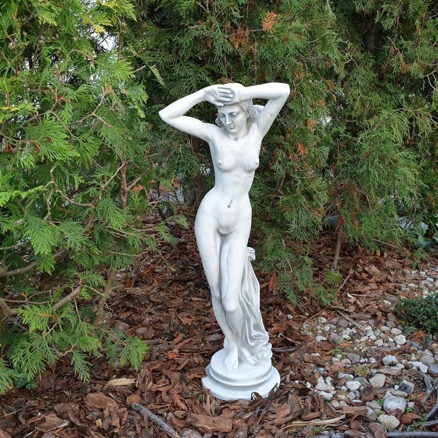 Venus-Skulptur-erotische-Statue-handgefertigte-Steinfigur-fuer-Ihren-Garten-Park-Villa-Hoehe-80cm-2