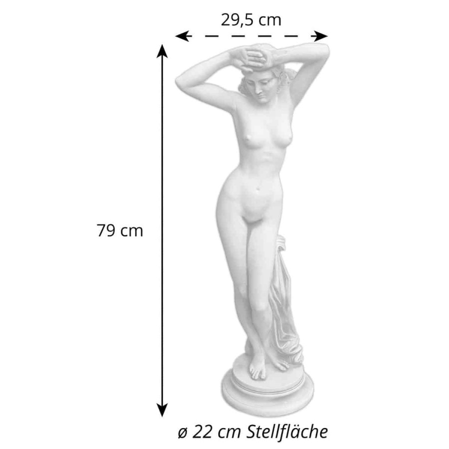 Venus-Skulptur-erotische-Statue-handgefertigte-Steinfigur-fuer-Ihren-Garten-Park-Villa-Hoehe-80cm-5