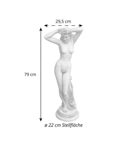 Venus-Skulptur-erotische-Statue-handgefertigte-Steinfigur-fuer-Ihren-Garten-Park-Villa-Hoehe-80cm-5