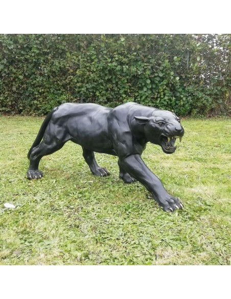 The-stalking-Panther-Bronzeskulptur-beeindruckende-handgefertigte-Skulptur-fuer-Ihren-Garten-Park-Villa-200x70x50cm-2