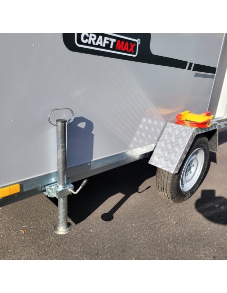 CRAFTMAX-OffRoad-Camping-Anhaenger-1300kg-Einachs-3.00x1.50x1.80m-mit-Klappe-nach-oben-Fenster-Tuer-100kmh-8