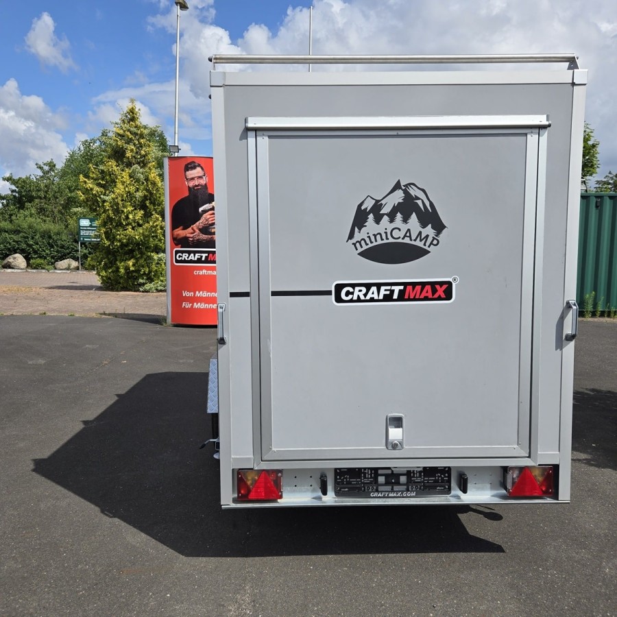 OffRoad-750-mini-Camper-PKW-Anhaenger-3.05x1.47x1.60m-Klappe-nach-oben-2-Fenster-Tuer-3-Dachtraeger-100kmh-gebremst-11