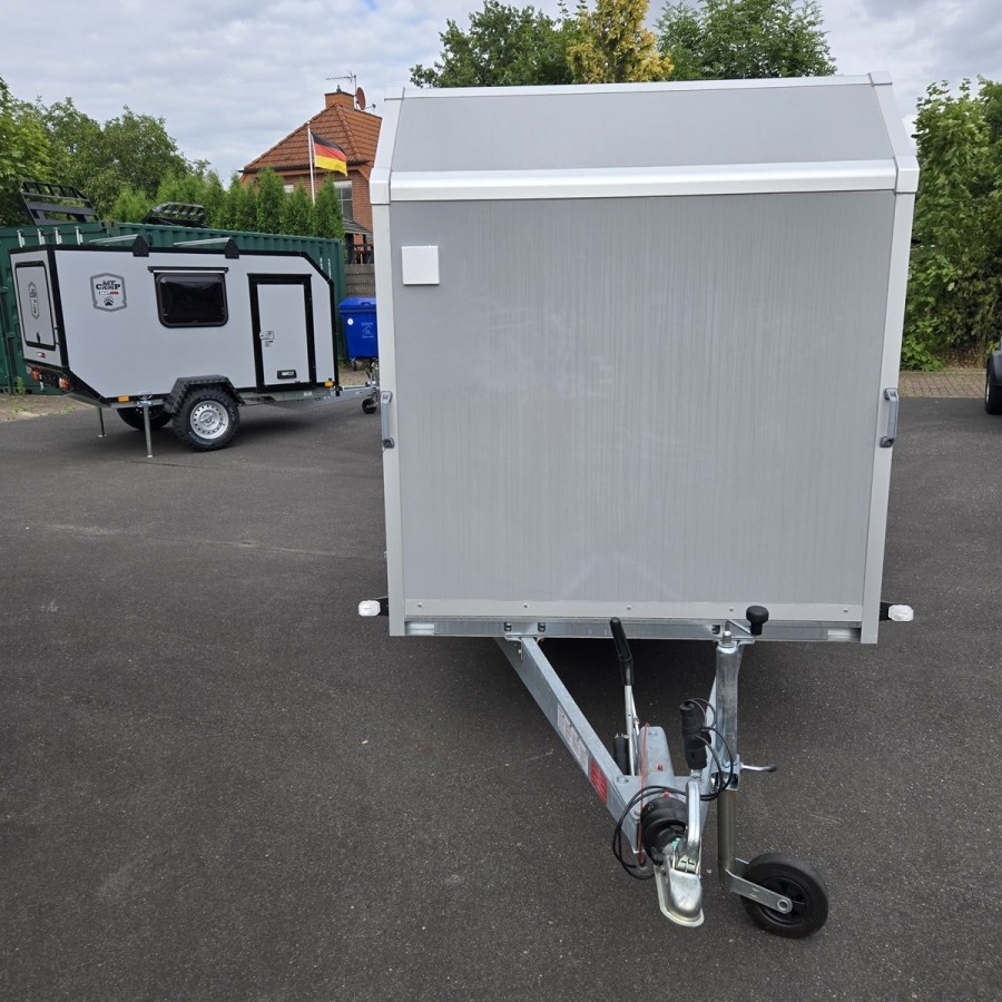 CRAFTMAX-OffRoad-Camping-Anhaenger-1300kg-Einachs-3.00x1.50x1.80m-mit-Klappe-nach-oben-Fenster-Tuer-100kmh-12