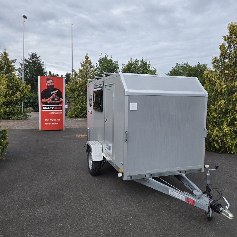 OffRoad-750-mini-Camper-PKW-Anhaenger-3.05x1.47x1.60m-Klappe-nach-oben-2-Fenster-Tuer-3-Dachtraeger-100kmh-gebremst-5