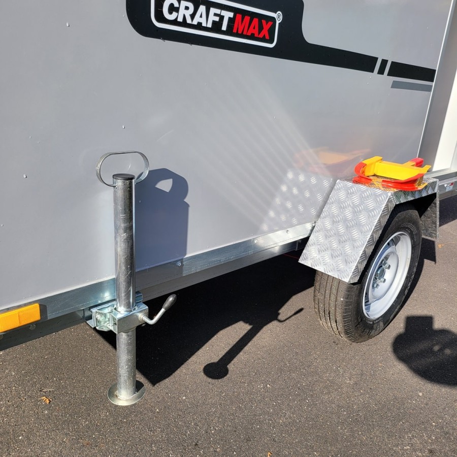 CRAFTMAX-OffRoad-Camping-Anhaenger-1300kg-Einachs-3.00x1.50x1.80m-mit-Klappe-nach-oben-Fenster-Tuer-100kmh-8