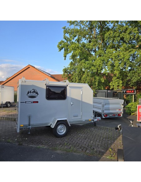 CRAFTMAX-OffRoad-Camping-Anhaenger-1300kg-Einachs-3.00x1.50x1.80m-mit-Klappe-nach-oben-Fenster-Tuer-100kmh-15