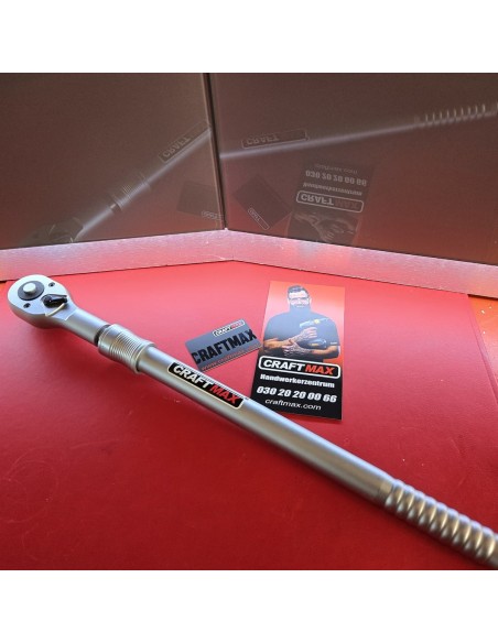 CRAFTMAX®-Teleskop-Umschaltknarre-Knarre-Ratsche-Dreiviertel-Zoll-20mm-ausziehbar-600-985mm