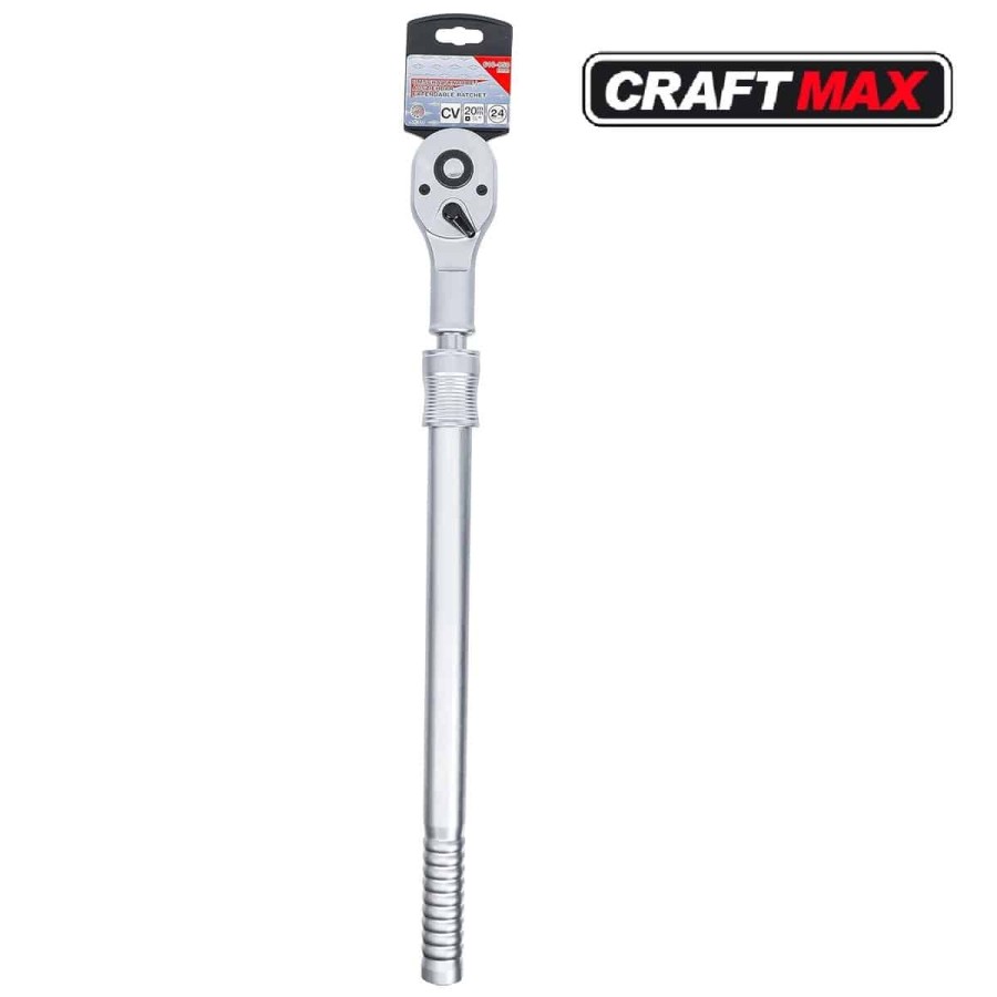 Teleskop-Umschaltknarre-Knarre-Ratsche-Dreiviertel-Zoll-20-mm-ausziehbar-600-bis-985-mm-Chrom-Vanadium-Stahl-4