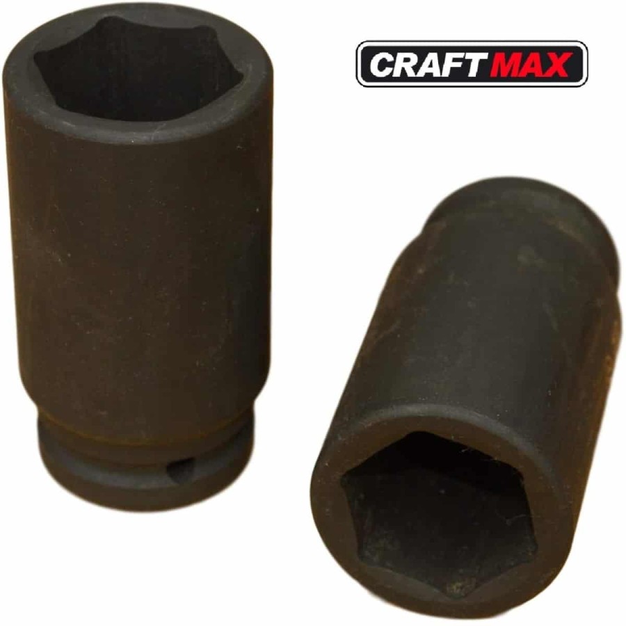 CRAFTMAX®-Dreiviertel-Zoll-Druckluft-Schlagschrauber-Nuss-SW-36-mm-L90-mm-6pt