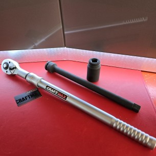 Teleskop-Umschaltknarre-Knarre-Radlader-Radmontage-Set-Ratsche-Dreiviertel-Zoll-20-mm-bis-985-mm-Verlaengerung-400mm-lange-Steck 2