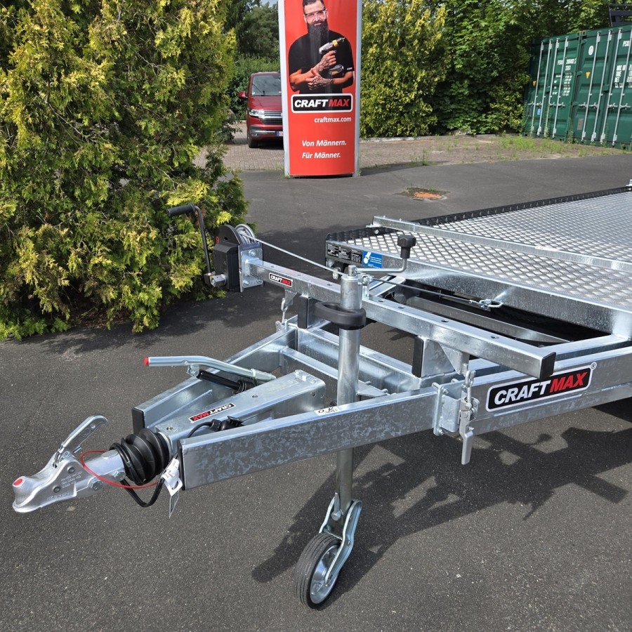 CRAFTMAX-SuperFlash-3500-Fahrzeugtransporter-Autotrailer-mit-schnell-kippbarer-Ladeflaeche-mit-Riffelblech-geschlossen-9