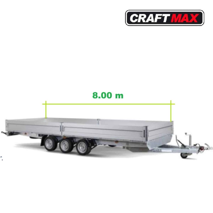 CRAFTMAX®-Comander®-XXL-ALU-Hochlader-3.500-kg-3-achsig-LED-Beleuchtung