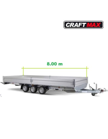 CRAFTMAX®-Comander®-XXL-ALU-Hochlader-3.500-kg-3-achsig-LED-Beleuchtung