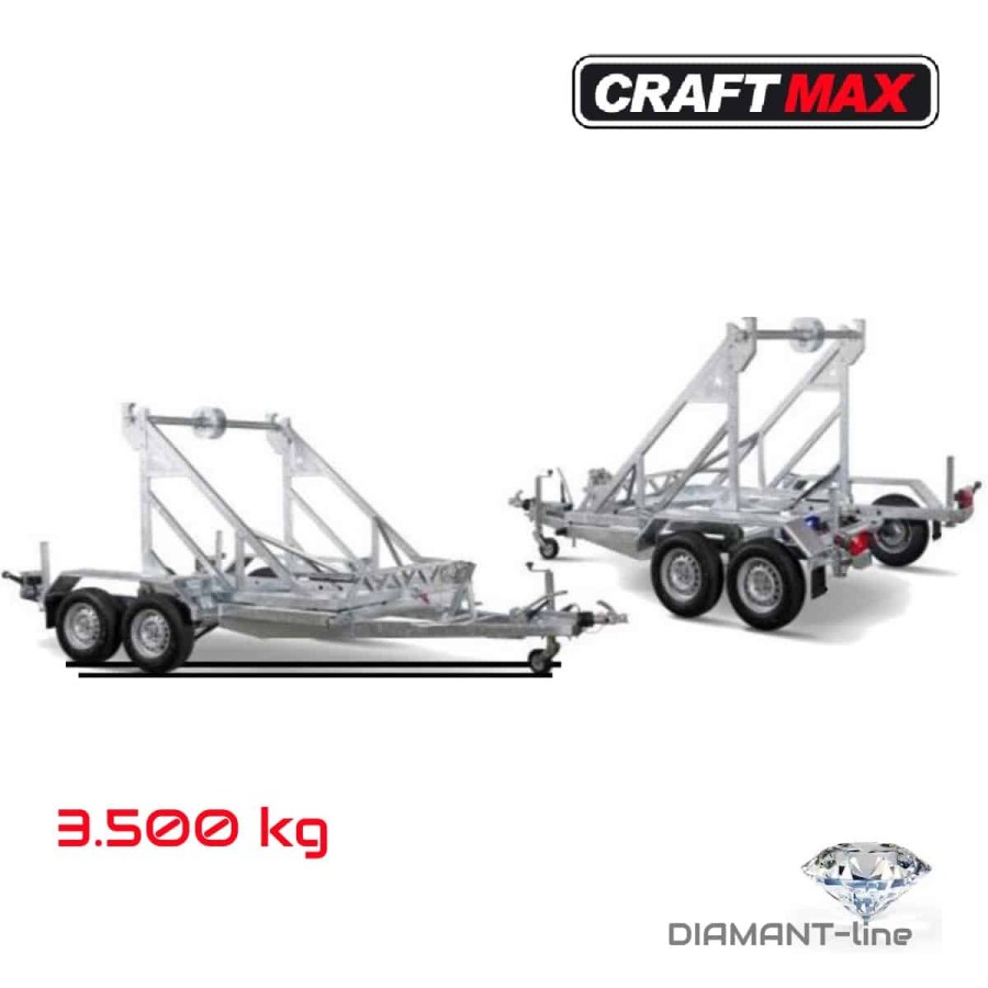CRAFTMAX®-Kabeltrommelanhaenger-3500-Tandem-fuer-Trommelgroesse-O260-100-kmh