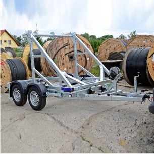 CRAFTMAX®-Kabeltrommelanhaenger-3500-Tandem-fuer-Trommelgroesse-O260-100-kmh 2