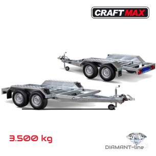CRAFTMAX®-3500-Tandem-Notstromaggregat-PKW-Anhaenger-3.67x1.24m-100-kmh