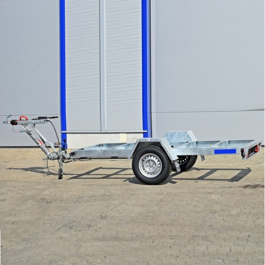 CRAFTMAX®-3500-Tandem-Notstromaggregat-PKW-Anhaenger-3.67x1.24m-hoehenverstellbare-Zugkupplung-100-kmh-3