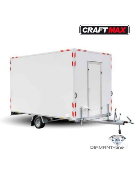 Bauwagen-1300-Basic-Thermo-Sandwichpanele-3.70x2.10x2.30m-Fenster-Tuer-Stuetzen