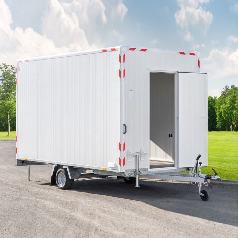 CRAFTMAX-Bauwagen-1300-Thermo-Sandwichpanele-5.00x2.00x2.30m-Fenster-Tuer-Stuetzen-2