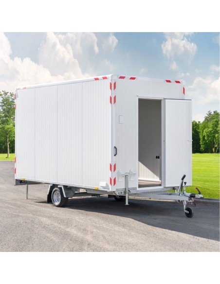 CRAFTMAX-Bauwagen-1300-Thermo-Sandwichpanele-5.00x2.00x2.30m-Fenster-Tuer-Stuetzen-2