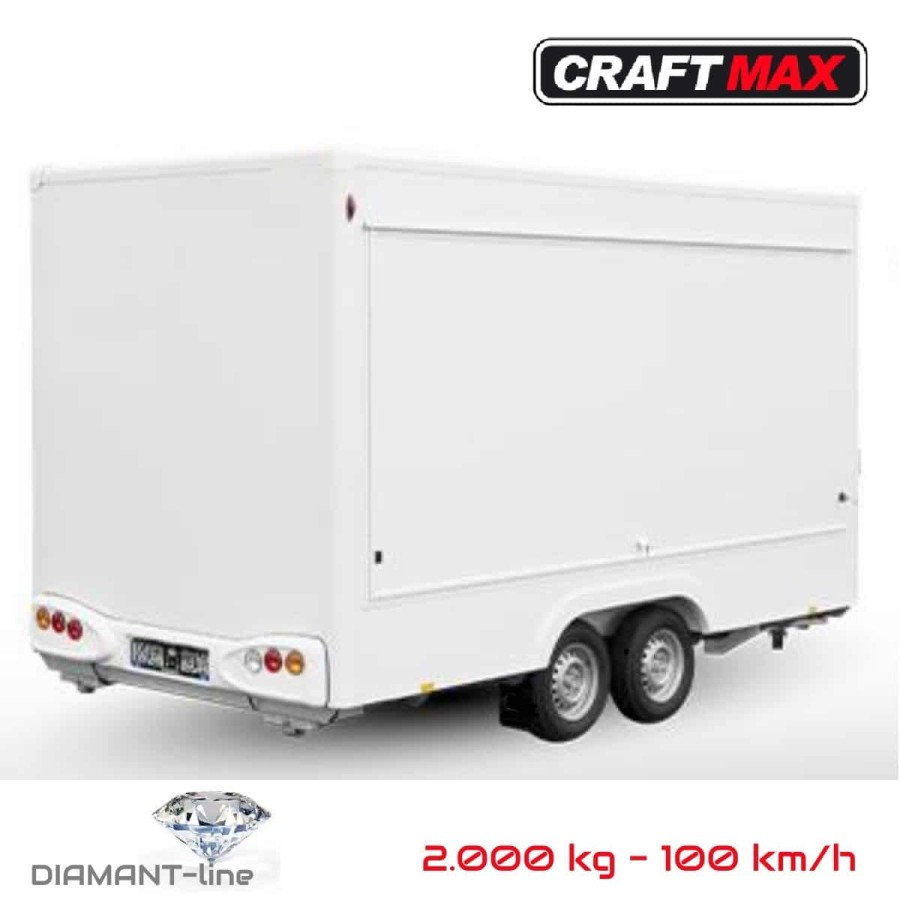 Verkaufsanhaenger-2000-ThermoSandwich-4.00x2.20x2.30m-grosse-Verkaufsklappe-gebremst-100kmh