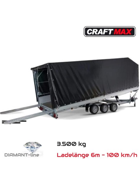 CRAFTMAX®-TransFlash®-Diamantline-3500-Tridem-Fahrzeugtransporter-hydraulisch-kippbar-mit-ALU-Bordwand-und-Hochplane