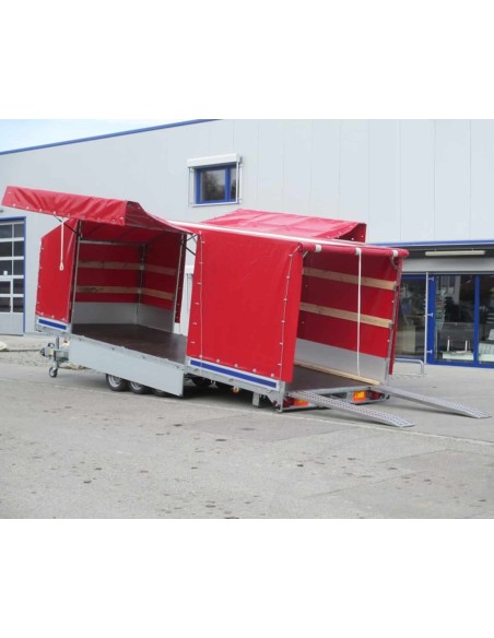 CRAFTMAX®-3500-Tridem-Fahrzeugtransporter-hydraulisch-kippbar-ALU-Bordwand-Hochplane-1
