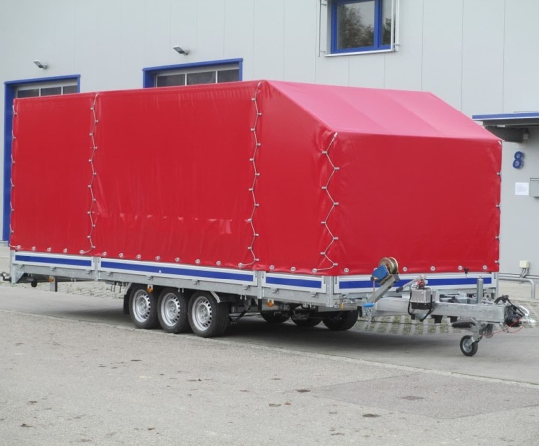 CRAFTMAX®-3500-Tridem-Fahrzeugtransporter-hydraulisch-kippbar-ALU-Bordwand-Hochplane-2