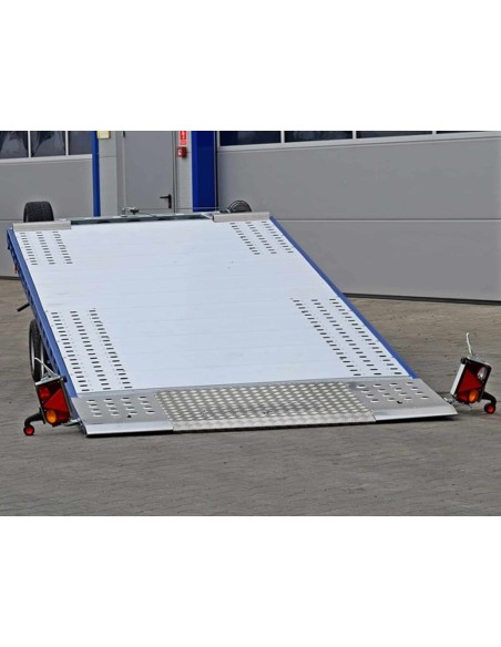 CRAFTMAX-3000-Tandem-Autotrailer-geschlossener-Alupaneelboden-kippbar-4.60x2.03m-Seilwinde-LED-1