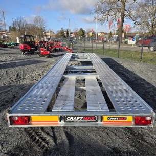 CRAFTMAX®-Ecco-700XL®-3500-Tridem-Fahrzeugtransporter-mit-Auffahrschienen-Ersatzrad-mit-Halter 2