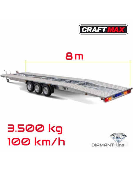 CRAFTMAX®-Ecco-800XL®-3500-Tridem-Fahrzeugtransporter-mit-Auffahrschienen-Ersatzrad-mit-Halter
