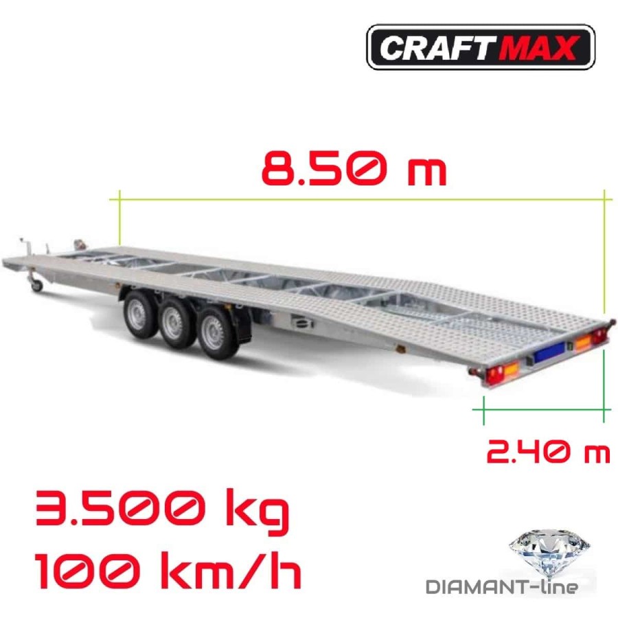 CRAFTMAX®-Ecco-850XL®-3500-Tridem-Fahrzeugtransporter-mit-Auffahrschienen-Ersatzrad-mit-Halter