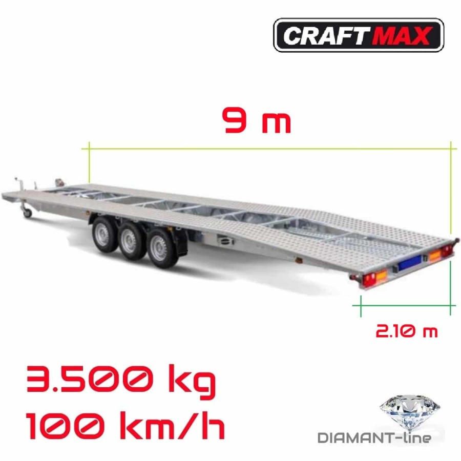 CRAFTMAX®-Ecco-900XL®-3500-Tridem-Fahrzeugtransporter-mit-Auffahrschienen-Ersatzrad-mit-Halter